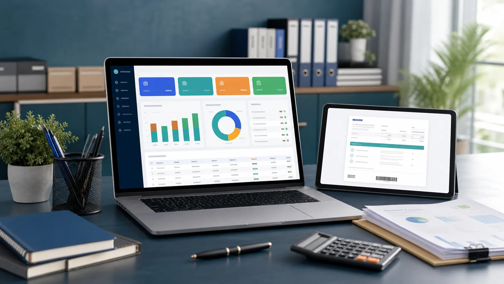 Fee collection receipts and management reports dashboard
